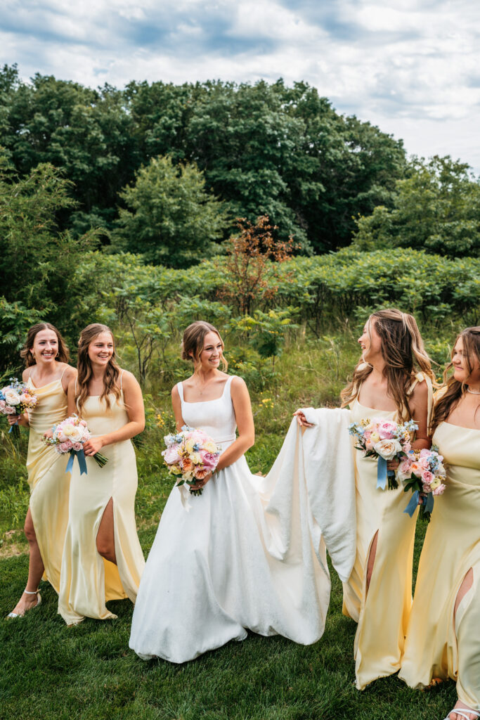 white and sable wedding