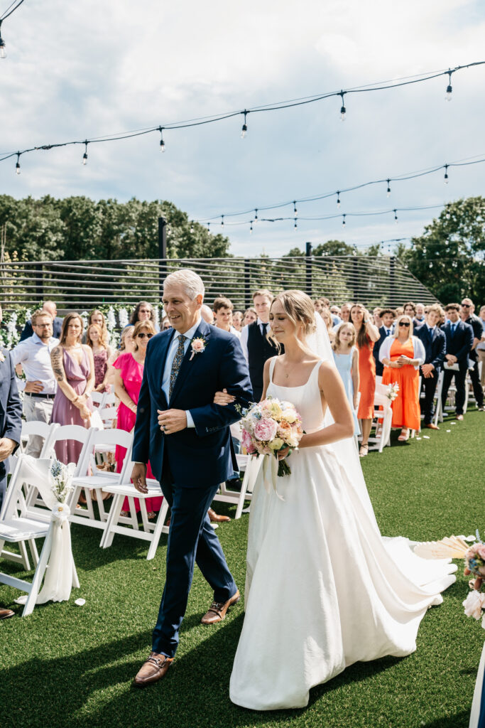 white and sable wedding