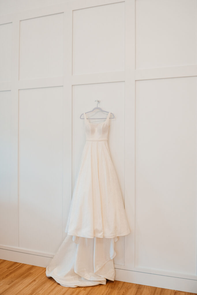 white and sable wedding