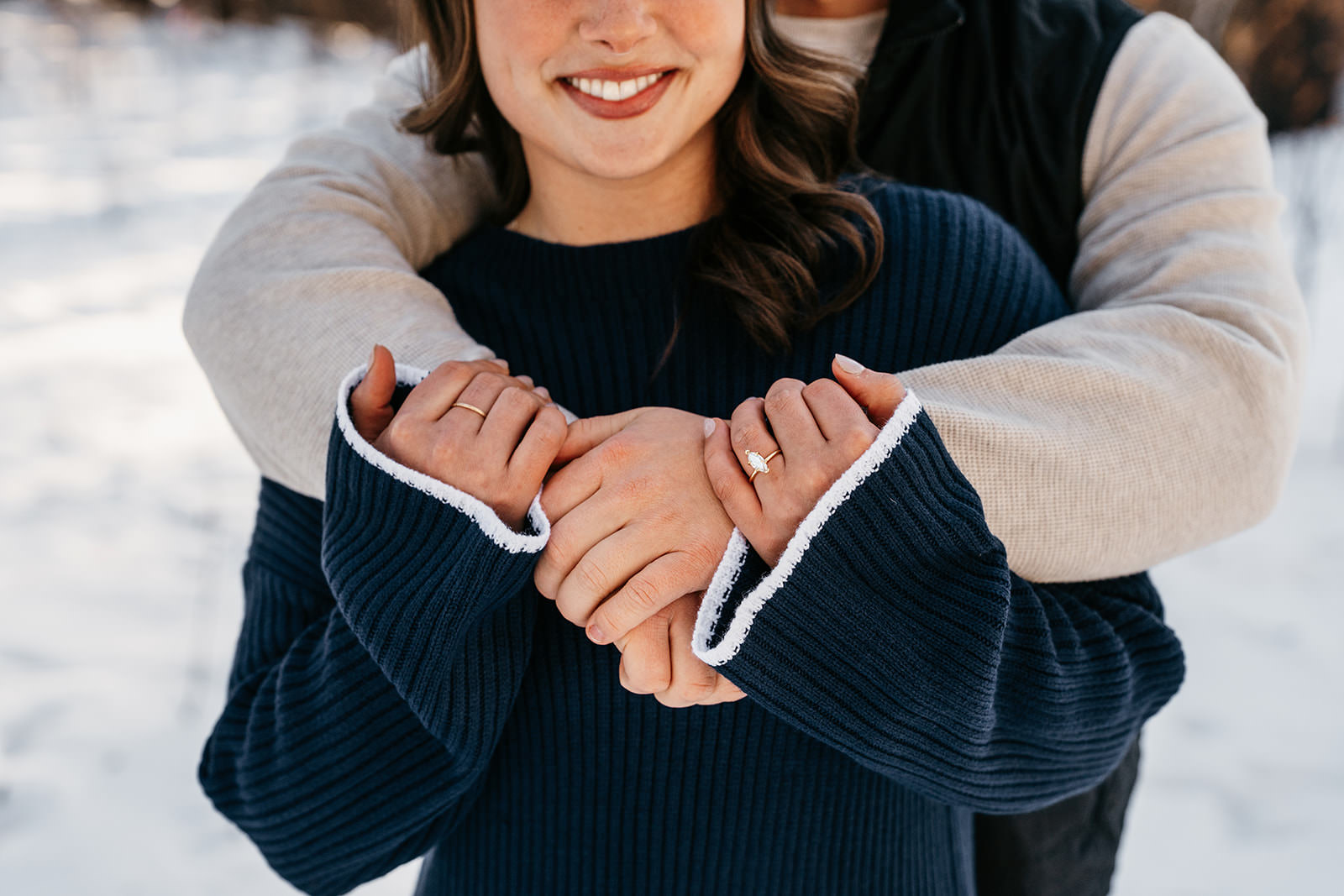 winter duluth engagement photos